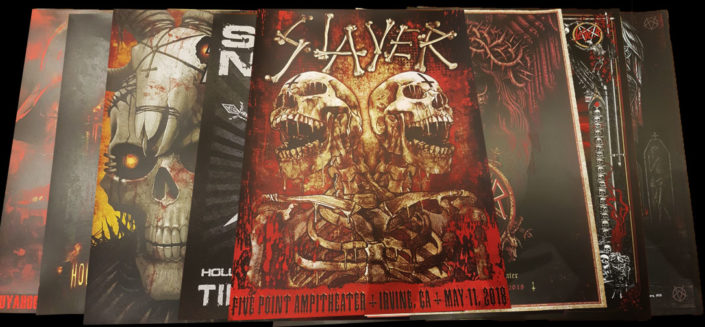 Slayer Lithographs 12 of their best artworks from various tours